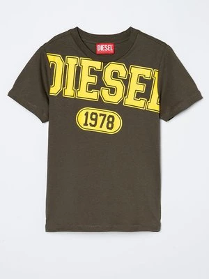 T-shirt z nadrukiem Diesel
