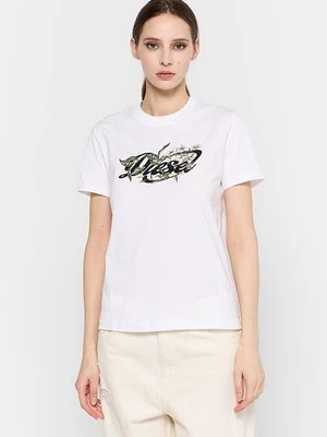 T-shirt z nadrukiem Diesel