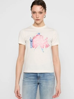 T-shirt z nadrukiem Diesel