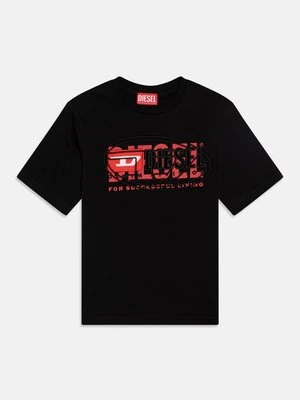 T-shirt z nadrukiem Diesel