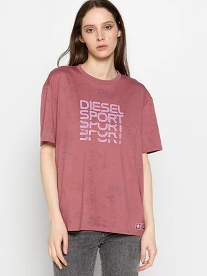 T-shirt z nadrukiem Diesel