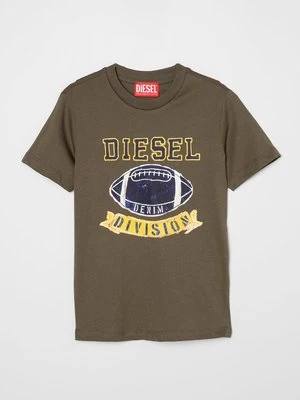 T-shirt z nadrukiem Diesel