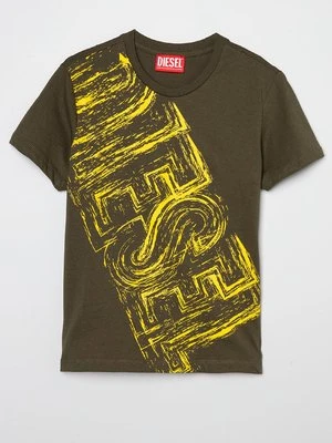 T-shirt z nadrukiem Diesel