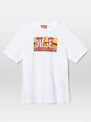 T-shirt z nadrukiem Diesel