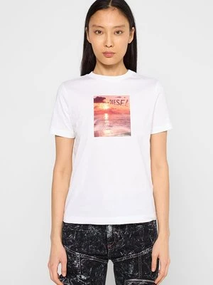 T-shirt z nadrukiem Diesel
