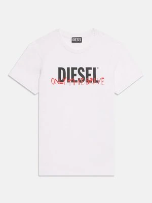 T-shirt z nadrukiem Diesel