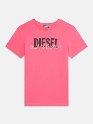 T-shirt z nadrukiem Diesel