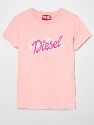 T-shirt z nadrukiem Diesel