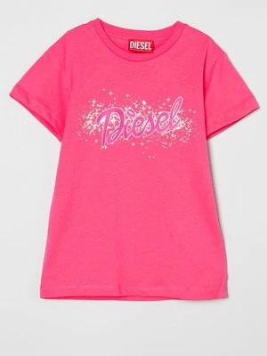 T-shirt z nadrukiem Diesel
