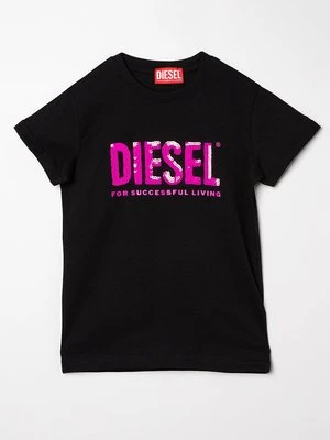 T-shirt z nadrukiem Diesel