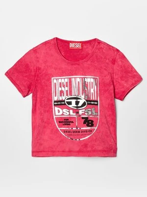 T-shirt z nadrukiem Diesel