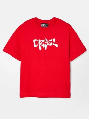 T-shirt z nadrukiem Diesel