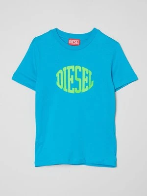 T-shirt z nadrukiem Diesel