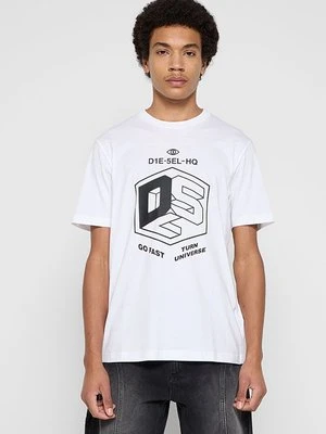 T-shirt z nadrukiem Diesel