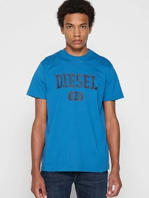Zdjęcie produktu T-shirt z nadrukiem Diesel niebieski