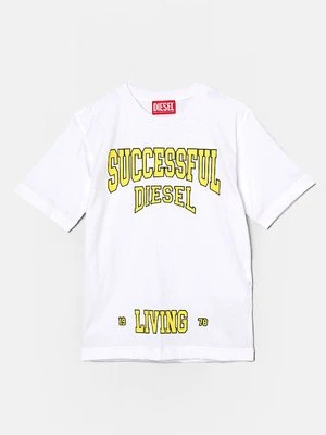 T-shirt z nadrukiem Diesel