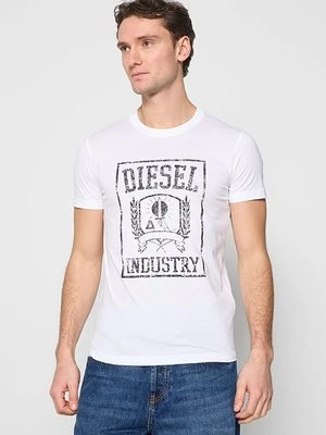 Zdjęcie produktu T-shirt z nadrukiem Diesel biały