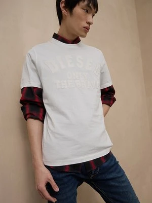 Zdjęcie produktu T-shirt z nadrukiem Diesel biały
