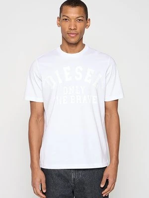 Zdjęcie produktu T-shirt z nadrukiem Diesel biały