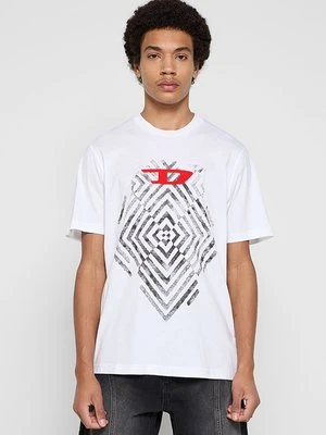 Zdjęcie produktu T-shirt z nadrukiem Diesel biały