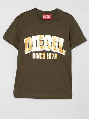 T-shirt z nadrukiem Diesel