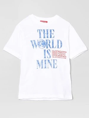 T-shirt z nadrukiem Diesel