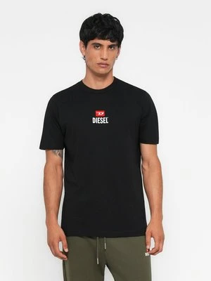 Zdjęcie produktu T-shirt z nadrukiem Diesel czerwony