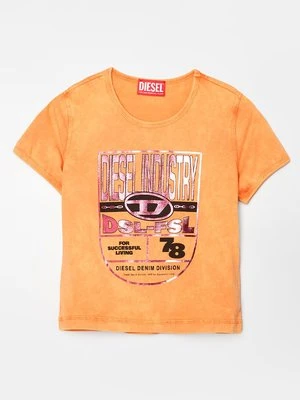 T-shirt z nadrukiem Diesel