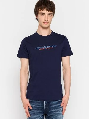 Zdjęcie produktu T-shirt z nadrukiem Diesel granatowy