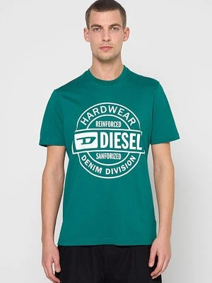 Zdjęcie produktu T-shirt z nadrukiem Diesel zielony