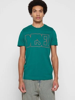 Zdjęcie produktu T-shirt z nadrukiem Diesel zielony