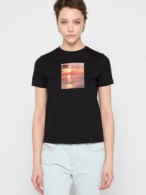 T-shirt z nadrukiem Diesel