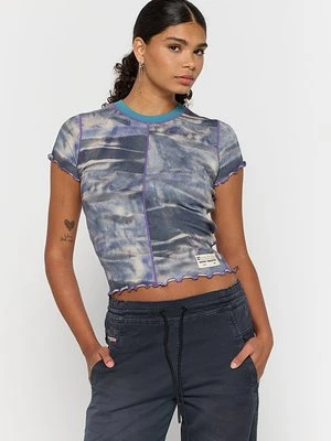 Zdjęcie produktu T-shirt z nadrukiem Diesel niebieski