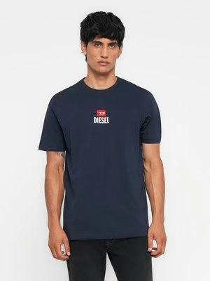 Zdjęcie produktu T-shirt z nadrukiem Diesel niebieski