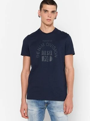 Zdjęcie produktu T-shirt z nadrukiem Diesel granatowy