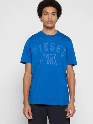Zdjęcie produktu T-shirt z nadrukiem Diesel niebieski