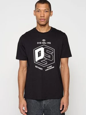 Zdjęcie produktu T-shirt z nadrukiem Diesel czarny