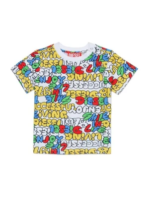 T-shirt z nadrukiem Diesel
