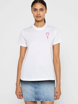T-shirt z nadrukiem Diesel biały