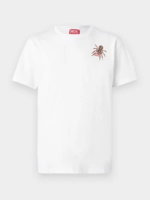 T-shirt z nadrukiem Diesel biały