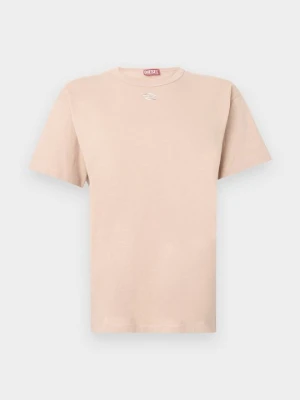 T-shirt z nadrukiem Diesel morelowy