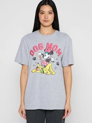 T-shirt z nadrukiem Disney szary
