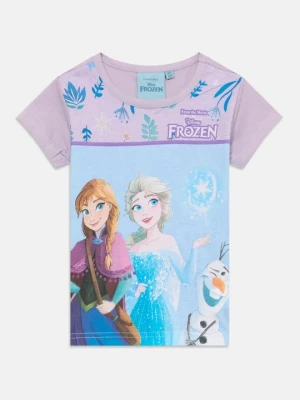 T-shirt z nadrukiem Disney fioletowy