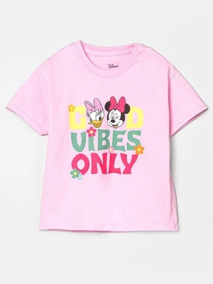 T-shirt z nadrukiem Disney jasnoróżowy