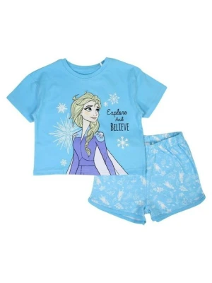 T-shirt z nadrukiem Disney niebieski