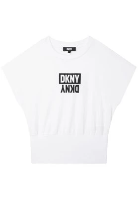 T-shirt z nadrukiem DKNY