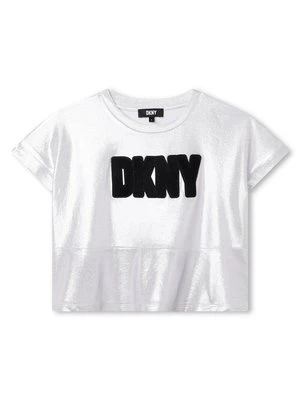 T-shirt z nadrukiem DKNY