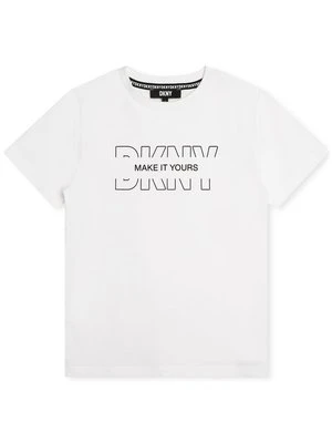 T-shirt z nadrukiem DKNY