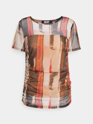 T-shirt z nadrukiem DKNY