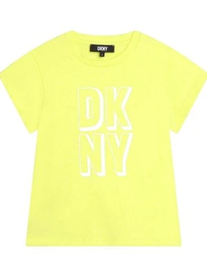 T-shirt z nadrukiem DKNY